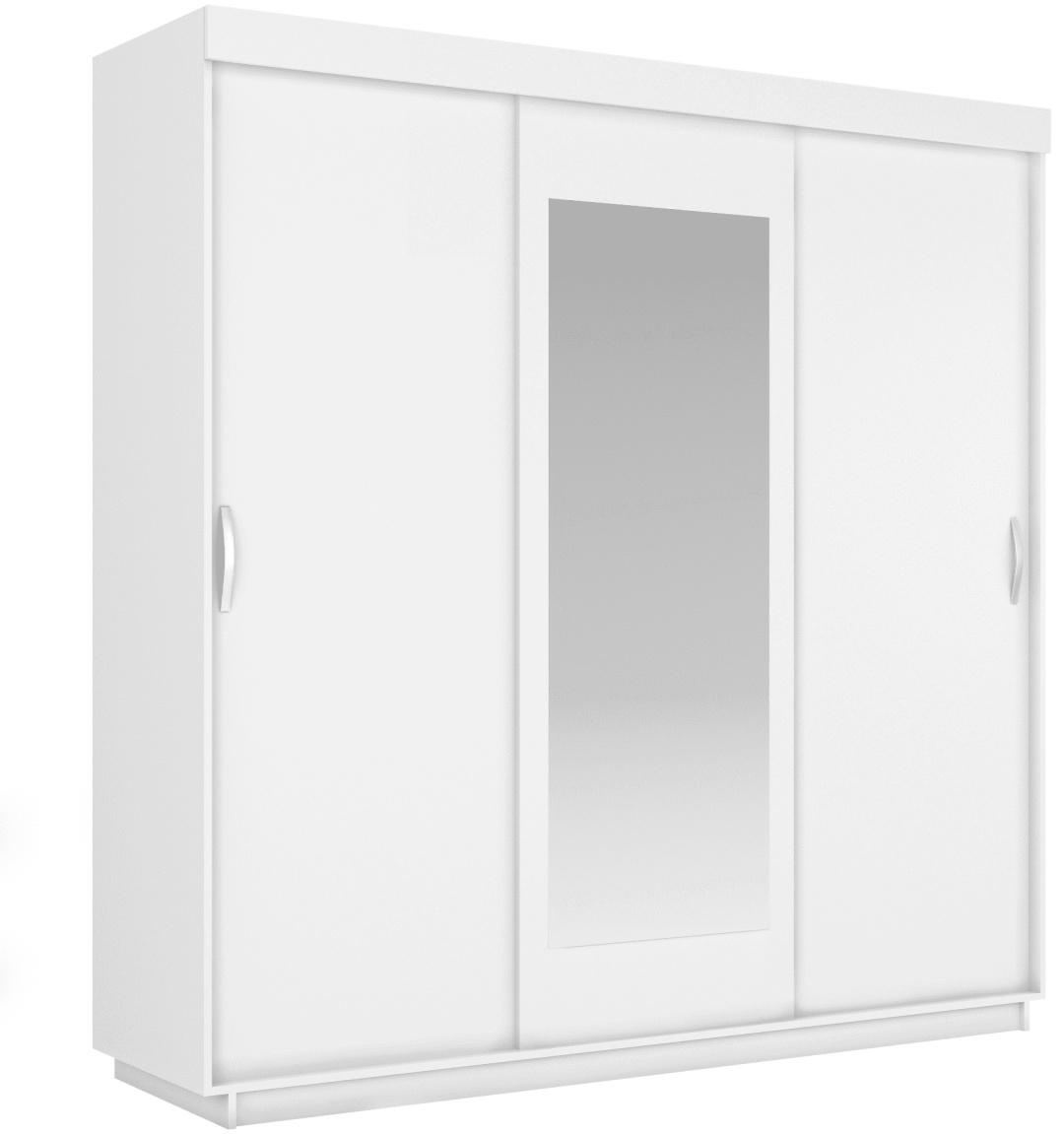 Купить Шкаф-купе Мебель Азии Lite 3 180, 180x212х59.5 см, белый в ...