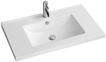 Раковина DAIVA BQ-B016 накладная прямоугольная 122х46.60 см, керамика
