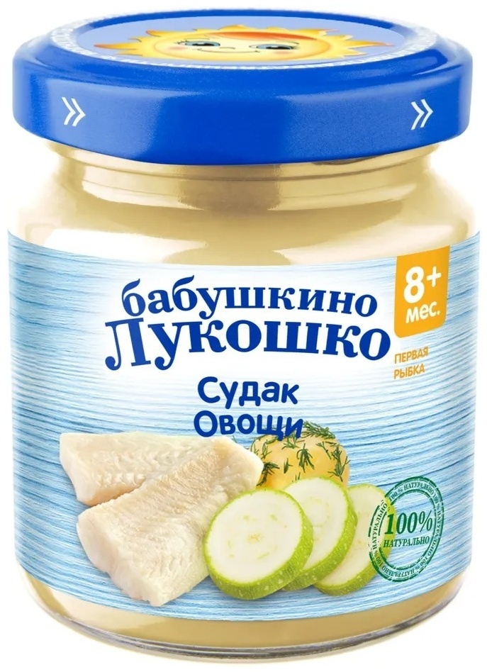 Купить Детское пюре Бабушкино Лукошко картофель, кабачок 100 г в Алматы ...