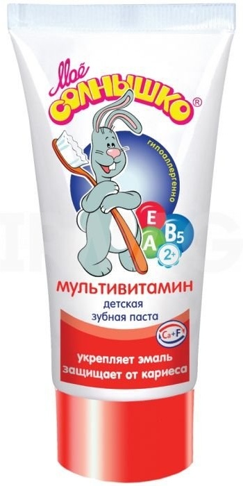 МОЕ СОЛНЫШКО ЗУБНАЯ ПАСТА ДЕТСКАЯ 65г МУЛЬТИВИТАМИН