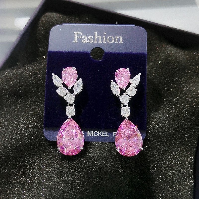 Серьги LoLo Crystals бижутерный сплав, цирконий