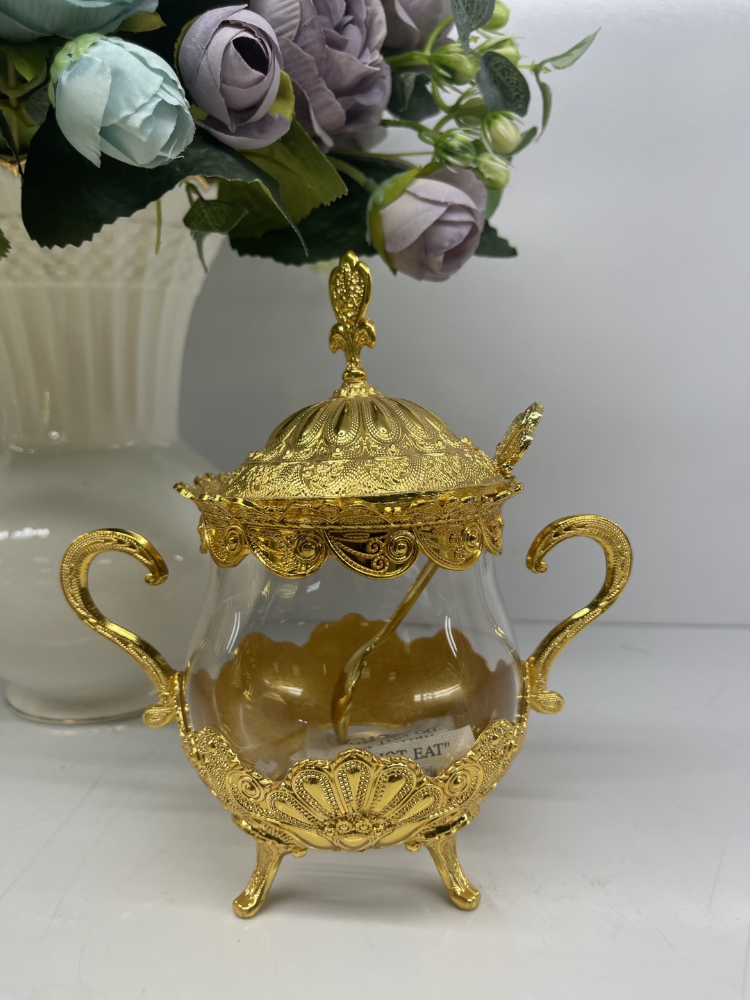 Orchid сахарница 1837 1 шт, стекло, металл