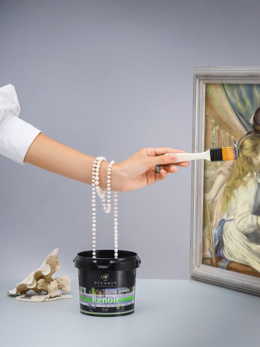 Decorex акриловая Renoir моющаяся 5 кг, цвет silver