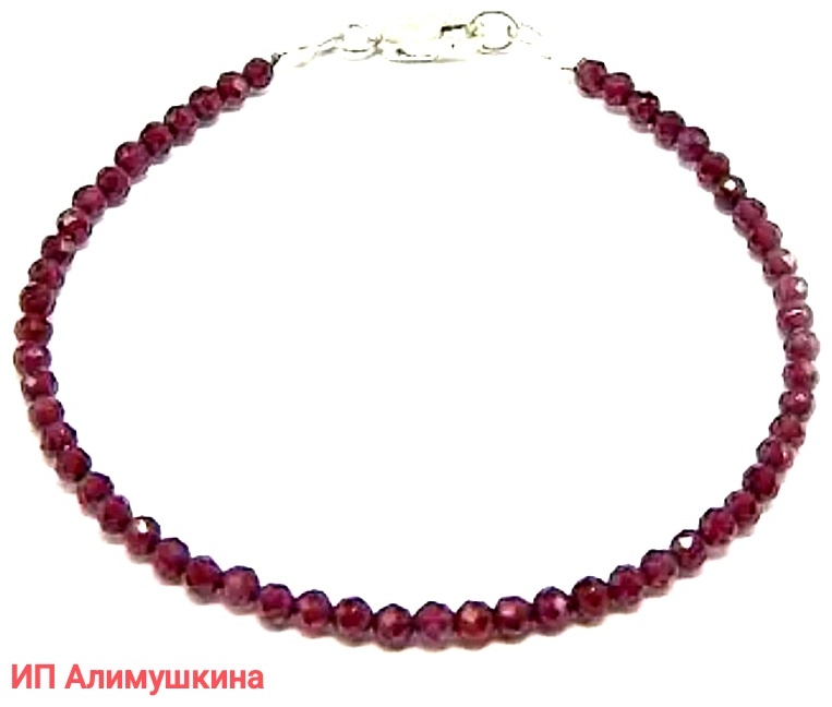 Бусы 1084015_976347833 длина 45 см нить гранат