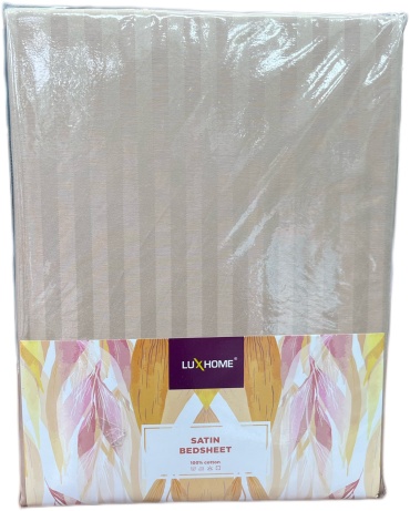 Простыня LUX HOME 180x240, хлопок, сатин