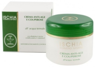 Ischia Cosmetici Naturali крем CREMA ANTI-AGE E COUPEROSE/Антивозрастной увлажняющий крем против купероза. 100ml для лица, для зоны декольте 100 мл