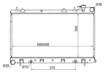 SAT радиатор основной SB0001-02