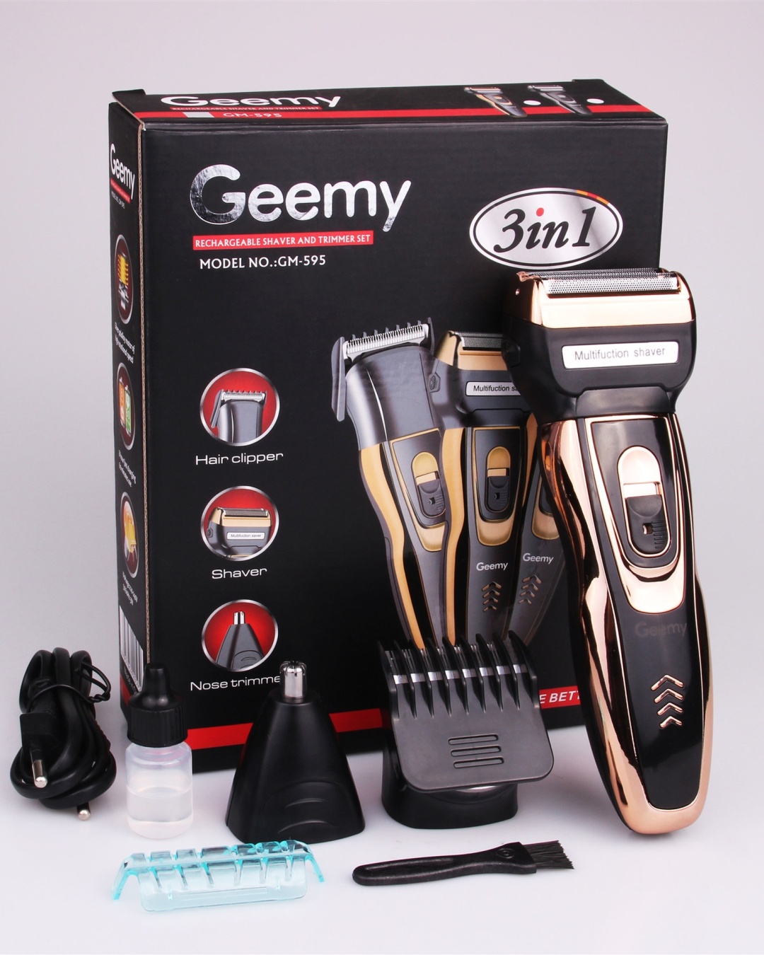Geemy триммер GM-595 черный