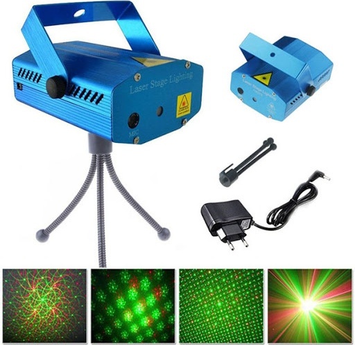Прожектор на кронштейне Laser Light 220 Вт, зеленый