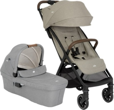Коляска универсальная 2 в 1 Joie Pact Pro 2в1 Oak/Joie Ramble XL Pebble, бежевый, серый