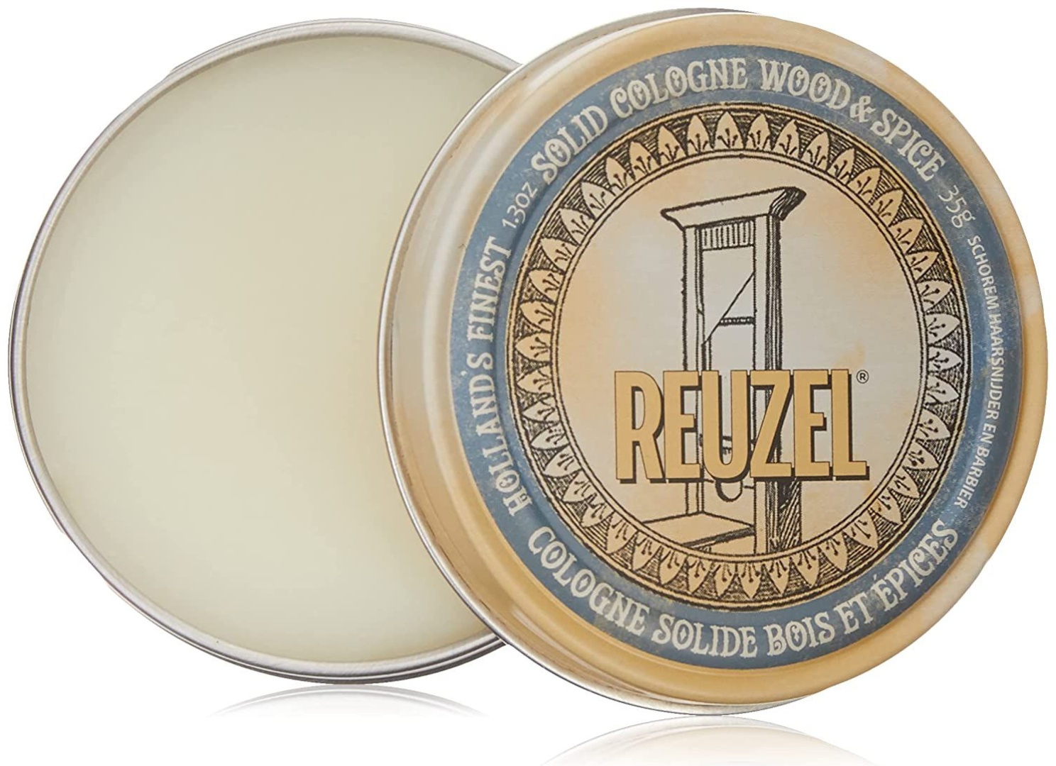 Reuzel Твердый одеколон Wood & Spice Solid Cologne Balm, 35 г одеколон EDC после бритья 35 мл