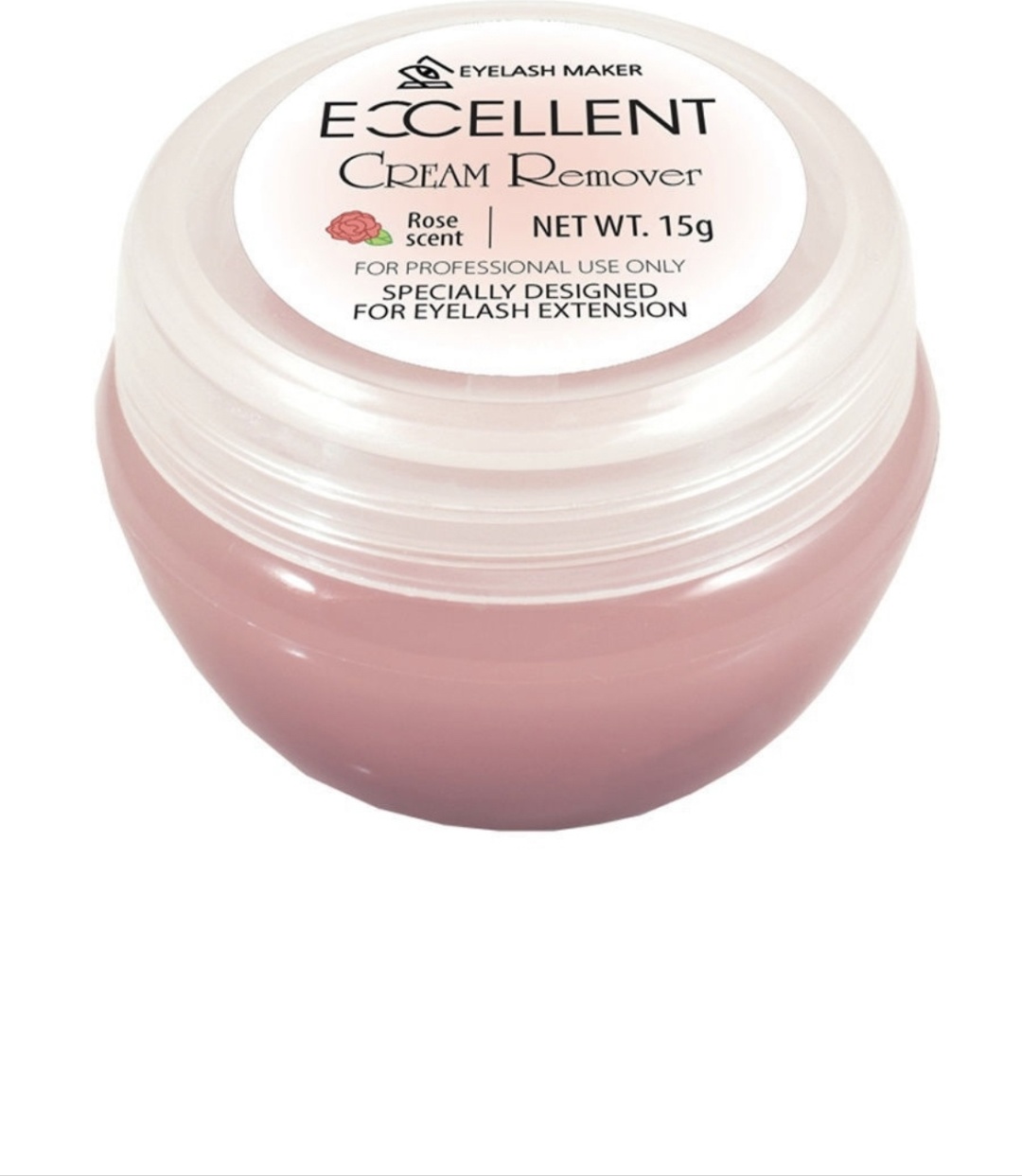 EYELASH MAKER средство для снятия материала для ресниц Excellent Cream Remover Rose Scent 15 г