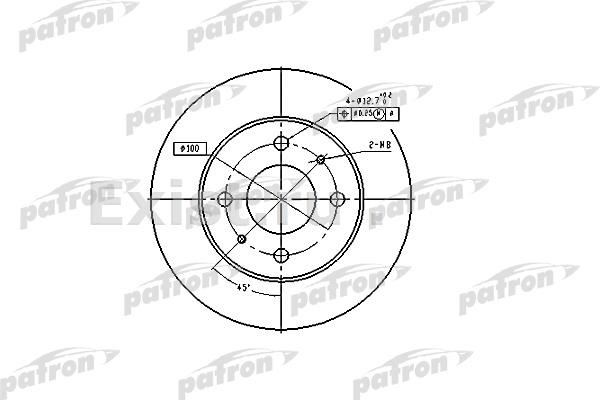 Диски PATRON передние PBD4019