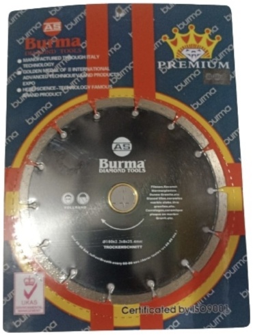Диск отрезной алмазный 125x22.23х2 мм, Burma 36484927927