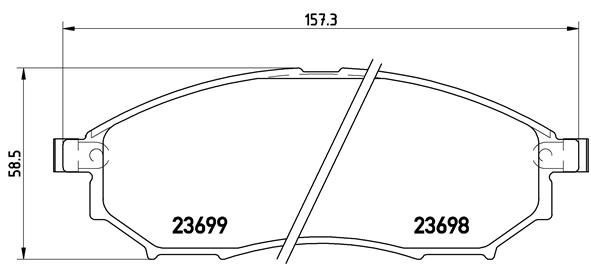 Колодки AKIKA передние AP89 4 шт