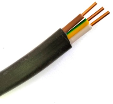 Кабель ВВГ 3x1.5 кв.мм, 1 м