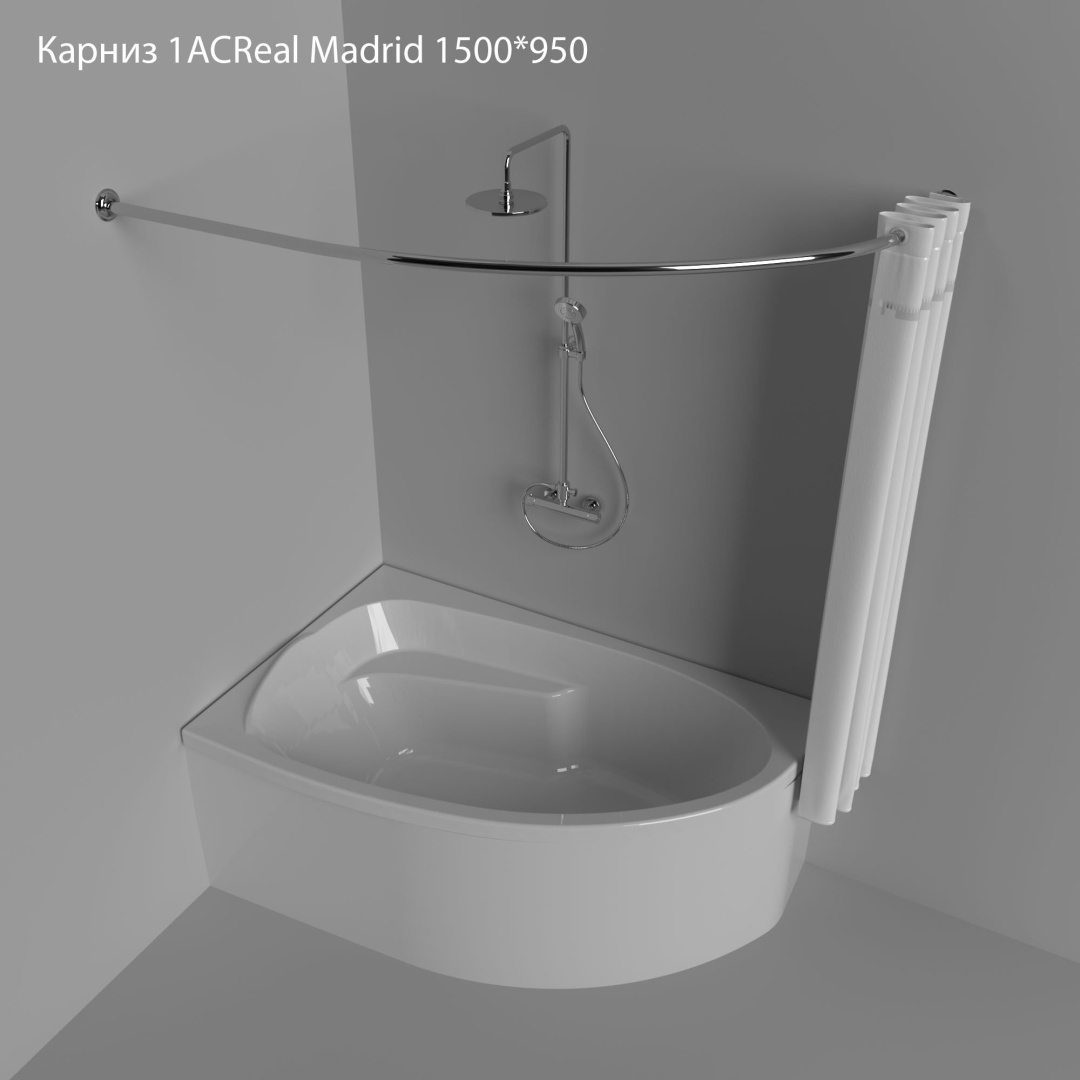 Карниз дугообразный Triton 150 см, 558803275