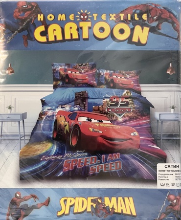 Комплект Cartoon home textile детский сатин, : 50x70 см