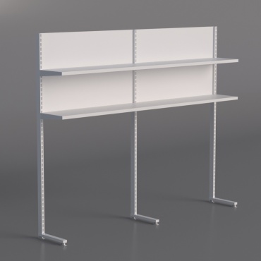 Racks.kz Надстройка стеллаж торговый 2 м, 200x35x160 см