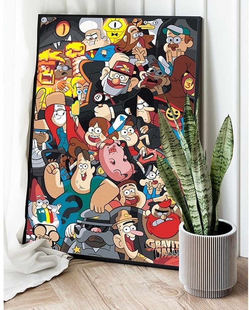 Картина Живопись по номерам Гравити Фолз Gravity Falls 40 см x 60 см