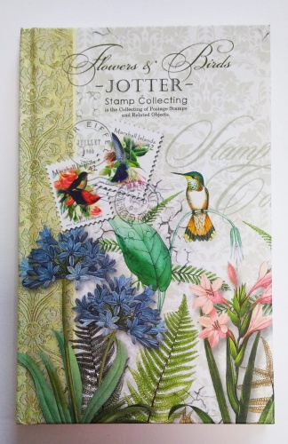 Блокнот Bourgeois Flowers Birds, A6, 80 листов, серый, зеленый, мультиколор