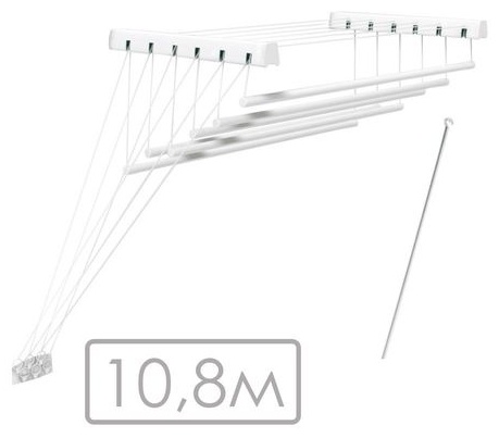 Сушилка потолочная VIOLET 43x180x135 см, кол-во уровней: 2, металл