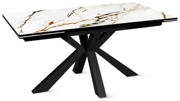 Обеденный стол Roomsmebel UT-00000767, 160х90x77 см, керамика, белый