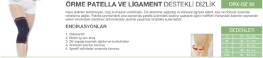 ORLEX ORX-DZ30 бандаж на коленный сустав размер L черный