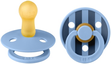 Набор пустышек BIBS Studio Colour Pin - Sky Blue Mix 6+ , 2 шт, мультиколор