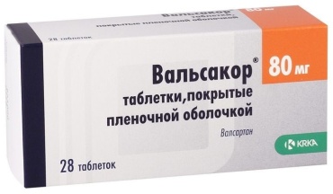 Вальсакор таблетки 80 мг 28 шт