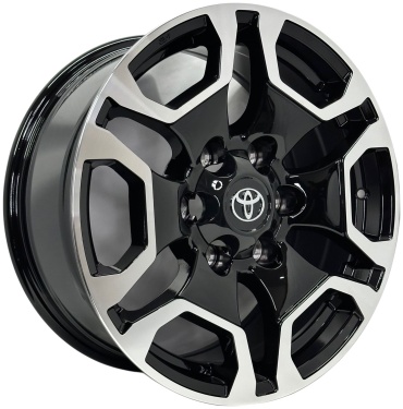 Yixing 963WW 7.5x17/6x139.7 D106.2 ET25 4 диска черный, серебристый