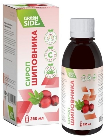 Шиповника 250 мл сироп Green Side