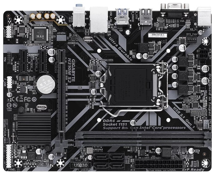 Материнская плата GIGABYTE H310M S2 (rev. 1.0)