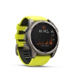Смарт-часы Garmin Fenix 8 Solar 51 мм серебристый-желтый