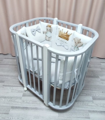 Колыбель Incanto KR-0106/8, светло серый