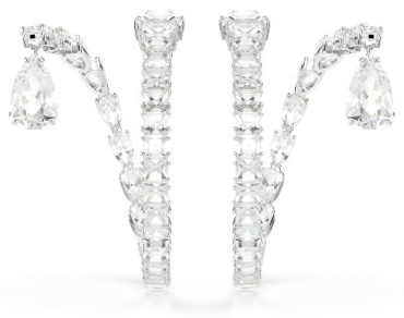 Серьги Swarovski ювелирный сплав, кристаллы Swarovski