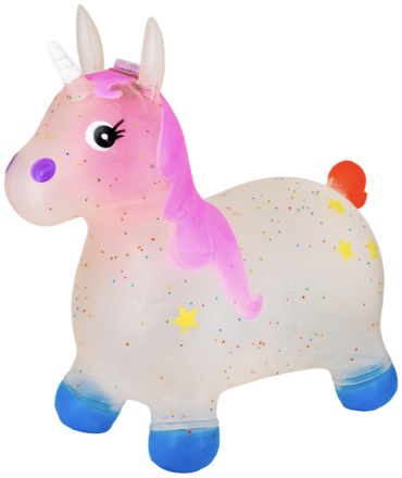 Прыгун TOY and JOY Пони белый, прозрачный