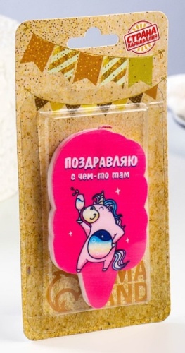 Свеча Страна Карнавалия фигурная, 1 шт 8.5 см