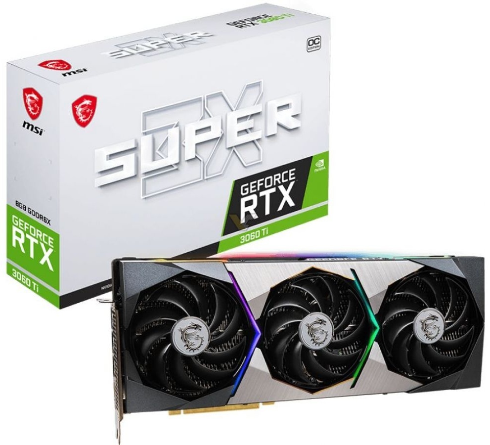 Купить Видеокарта MSI GeForce RTX 3060 Ti SUPER 3X OC 8 Гб в Алматы ...