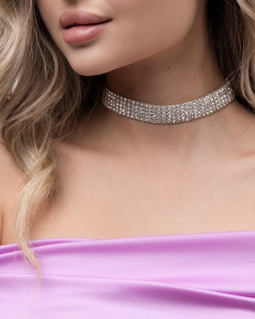 Fashion Jewelry N длина 38 см бижутерный сплав, стразы