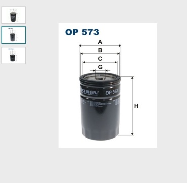 FILTRON масляный фильтр OP 573