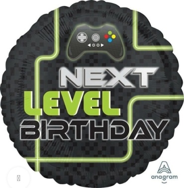 Воздушный шар ANAGRAM Next Level Birthday 1 шт, черный