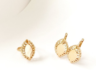 Global Gold SRK01KBK18 вес 3.6 г золото, без вставок