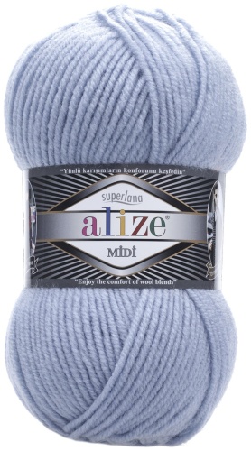 Моток Alize Superlana Midi 480 Светло-голубой 170 м 100 г