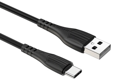 Кабель Borofone USB 2.0 (M), USB TypeC (M), 1 м, черный