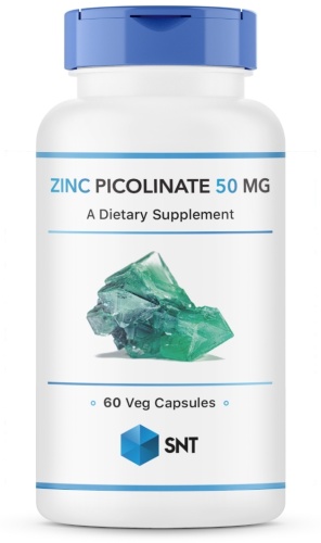 SNT Zinc Picolinate Пиколинат Цинка капсулы 50 мг, 60 шт