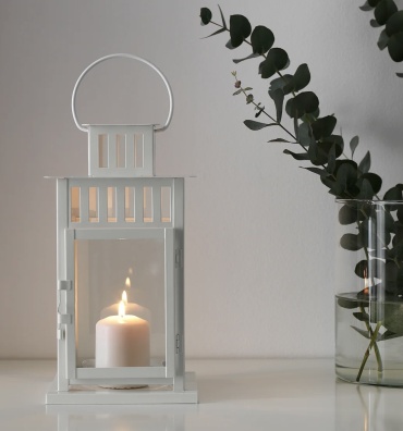 IKEA подсвечник 40371664, металл, стекло