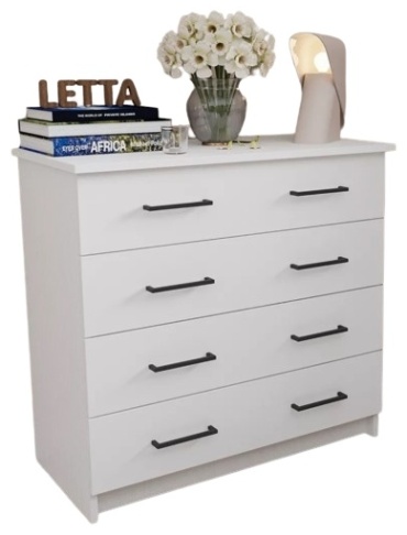 Комод Letta 165744043, 75x39x71 см, белый