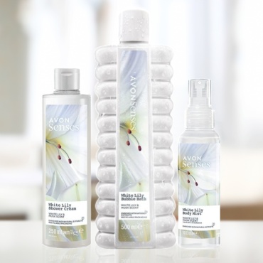 Avon Senses White Lily набор для тела унисекс