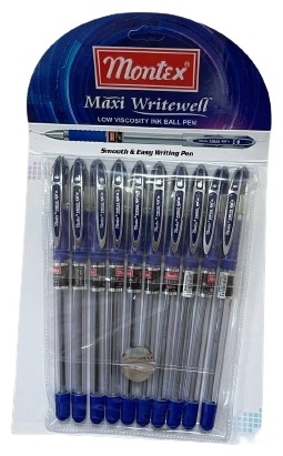 Ручка шариковая Montex Maxi Writewell 1 шт, 0.7 мм, цвет чернил синий